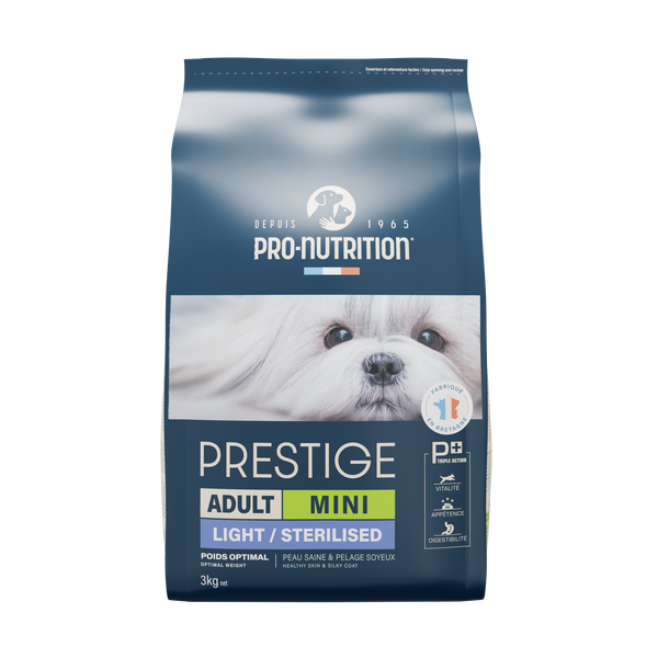 Reduced fat food for small breed dogs 3 kilograms