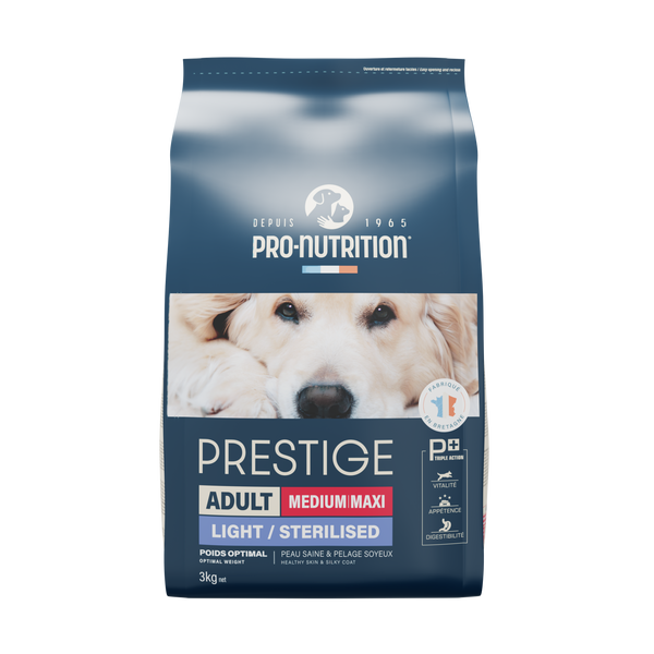 Reduced fat sterilized dog food 3 kilograms