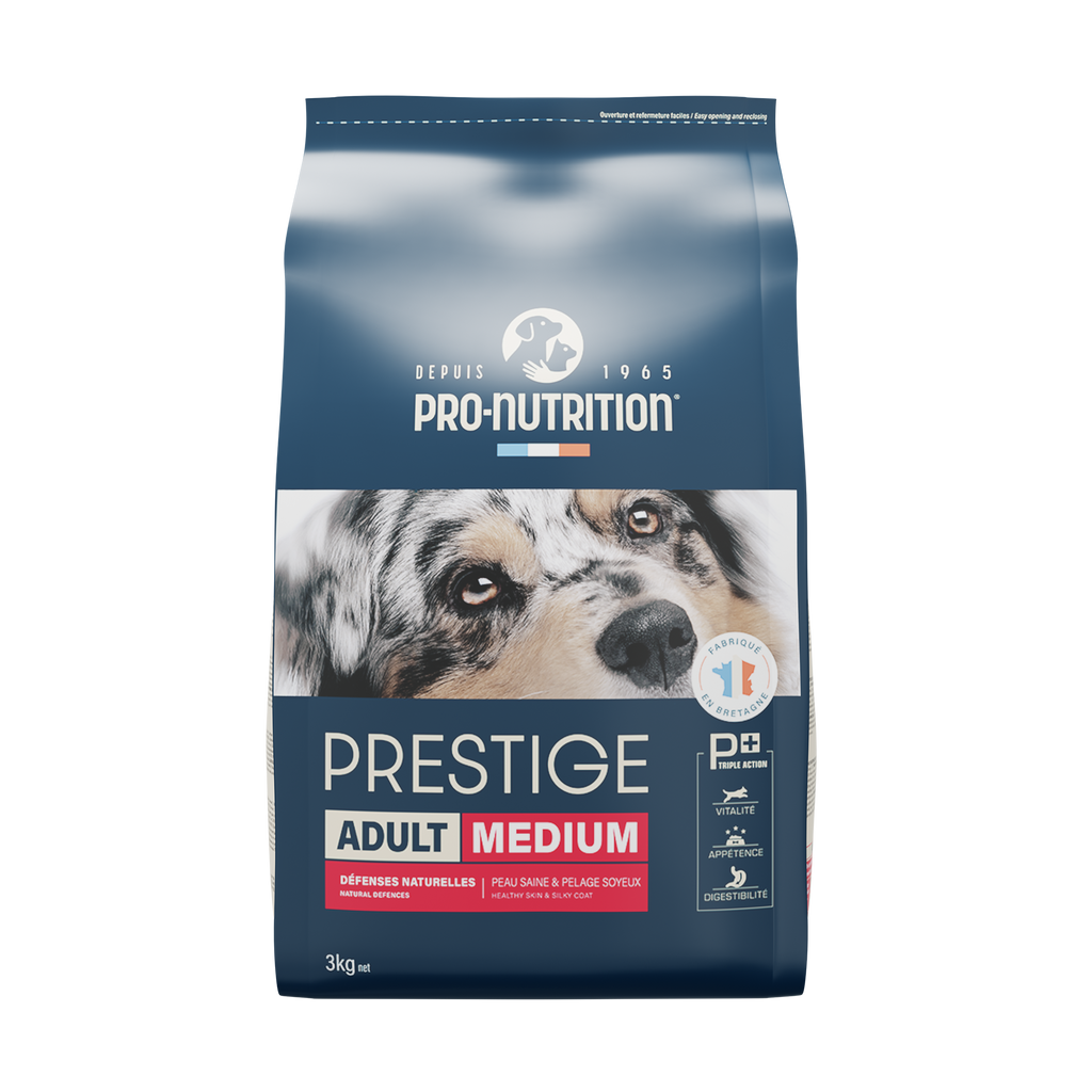 Food for adult dogs A bag weighing 3 kilograms