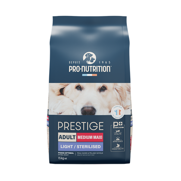 Reduced fat food for adult dogs 15 kilograms