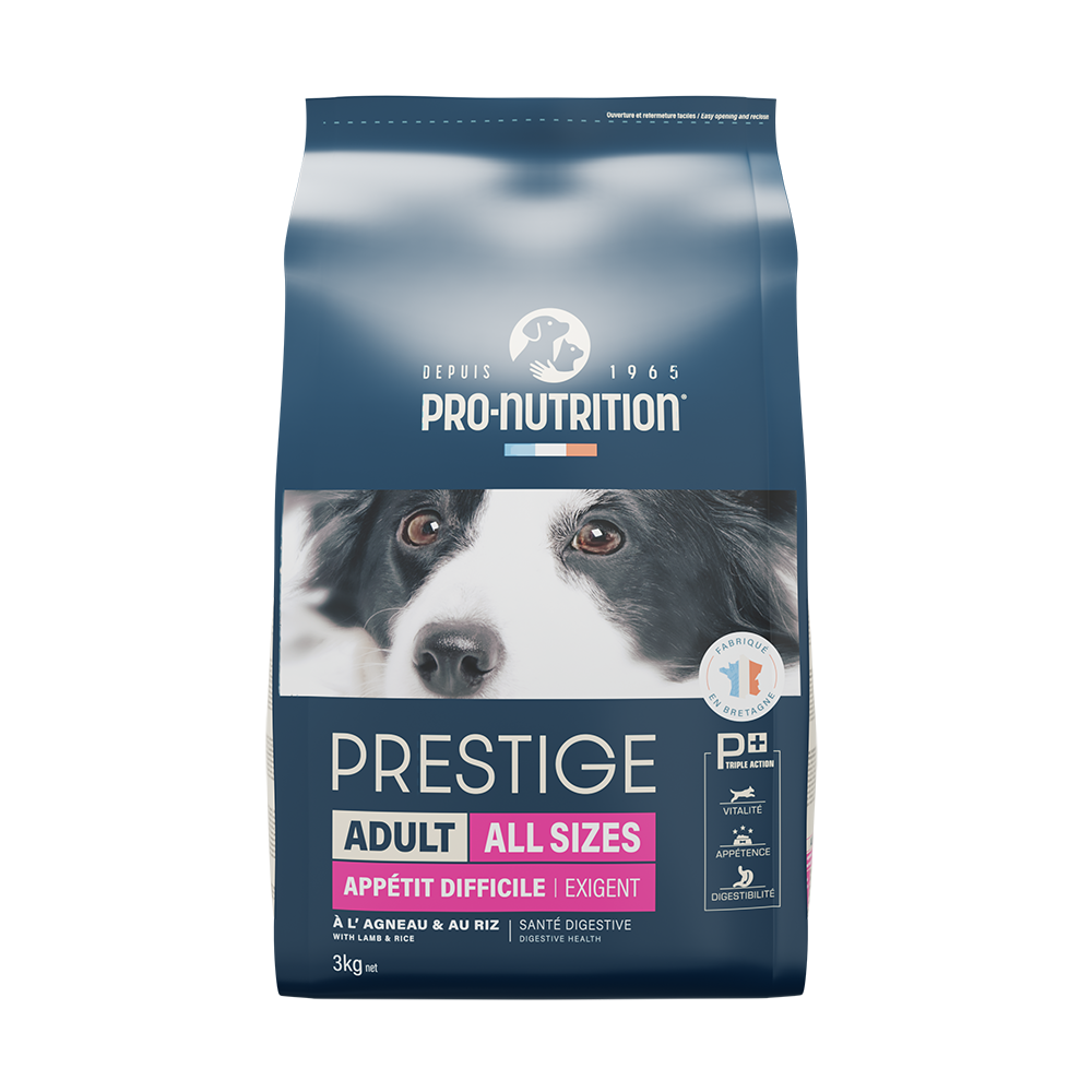 Food for adult dogs with lamb and rice 3 kilograms