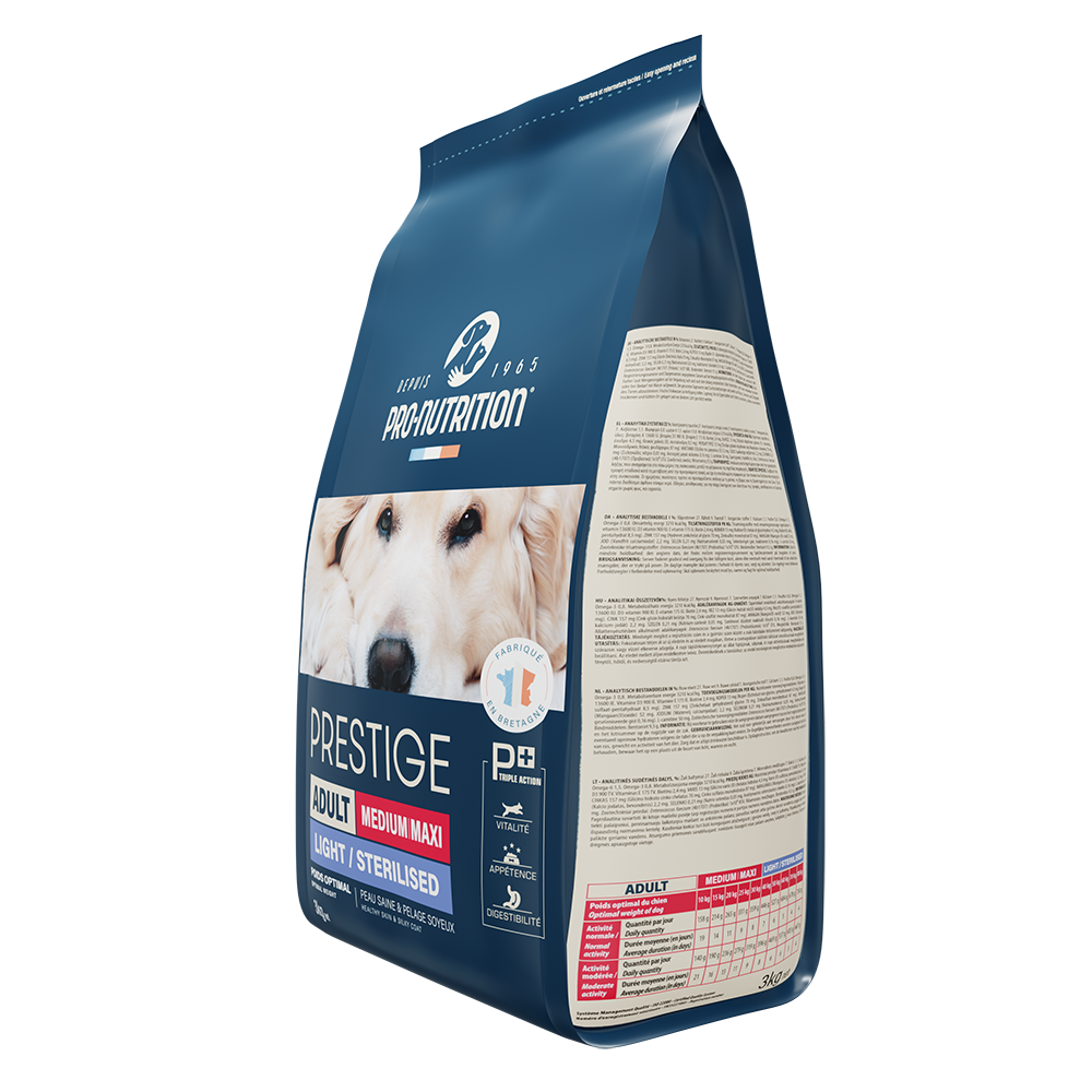 Food for sterilized dogs reduced fat 3 kg