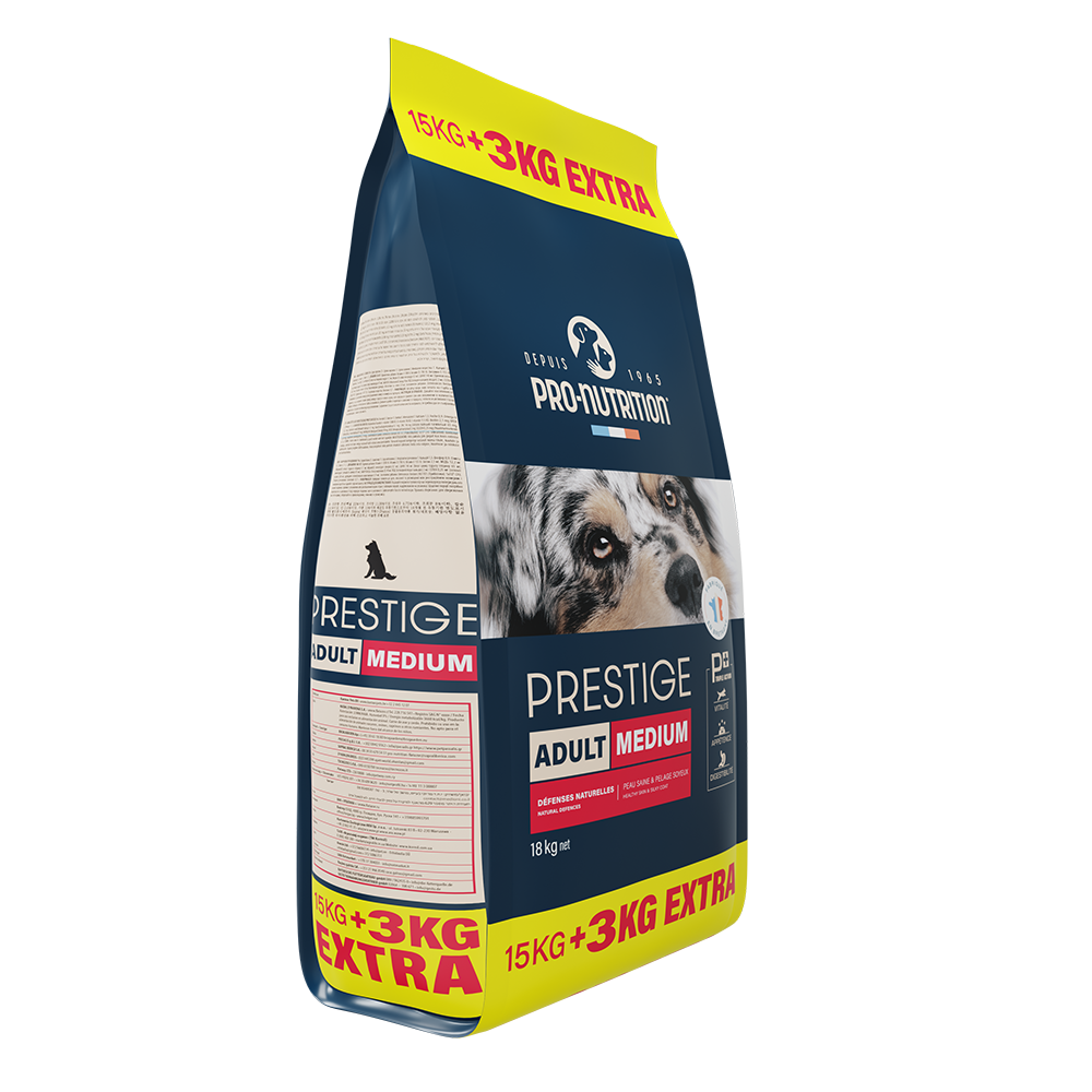 Recommended food for adult dogs A bag weighing 18 kilograms