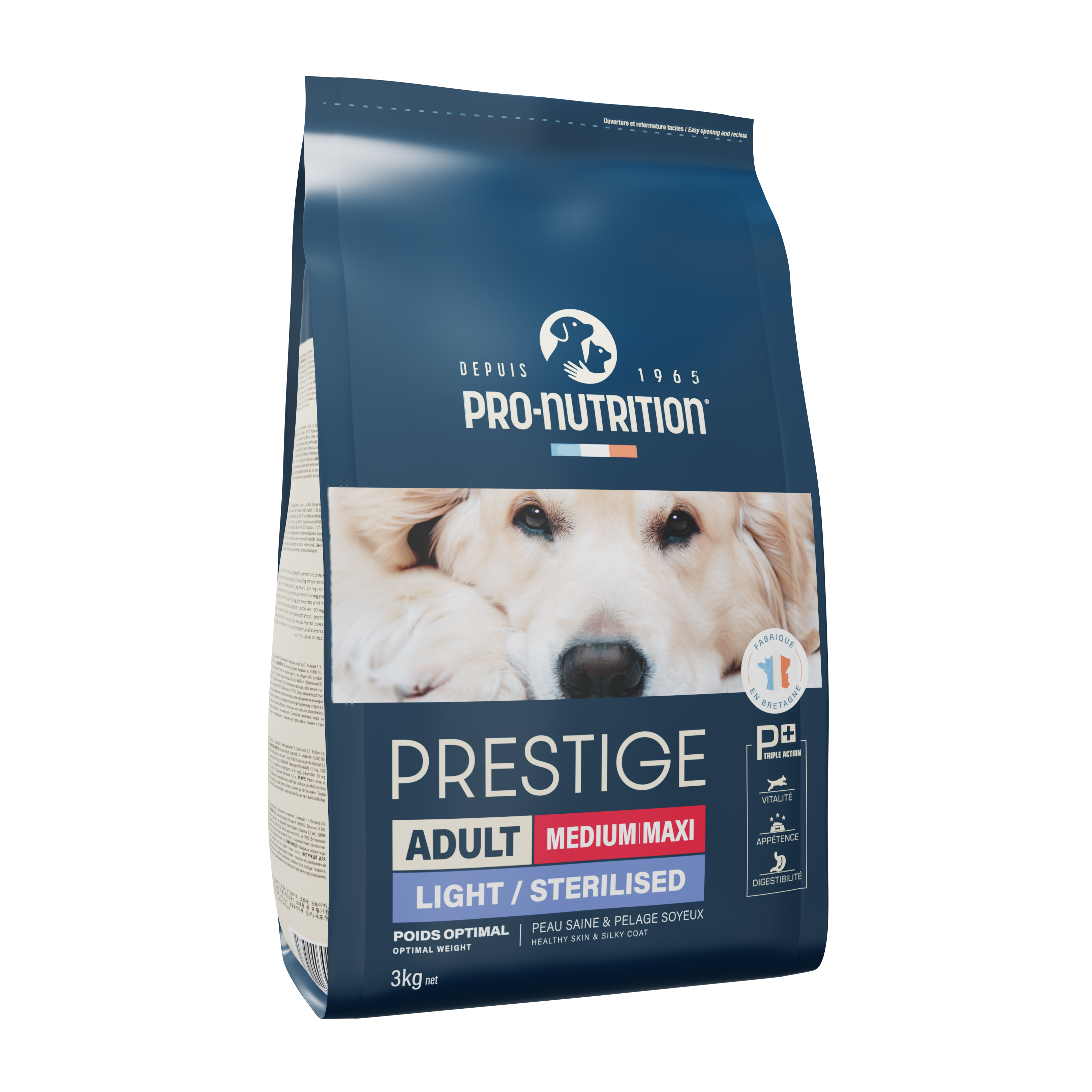 Food for sterilized dogs reduced fat 3 kg