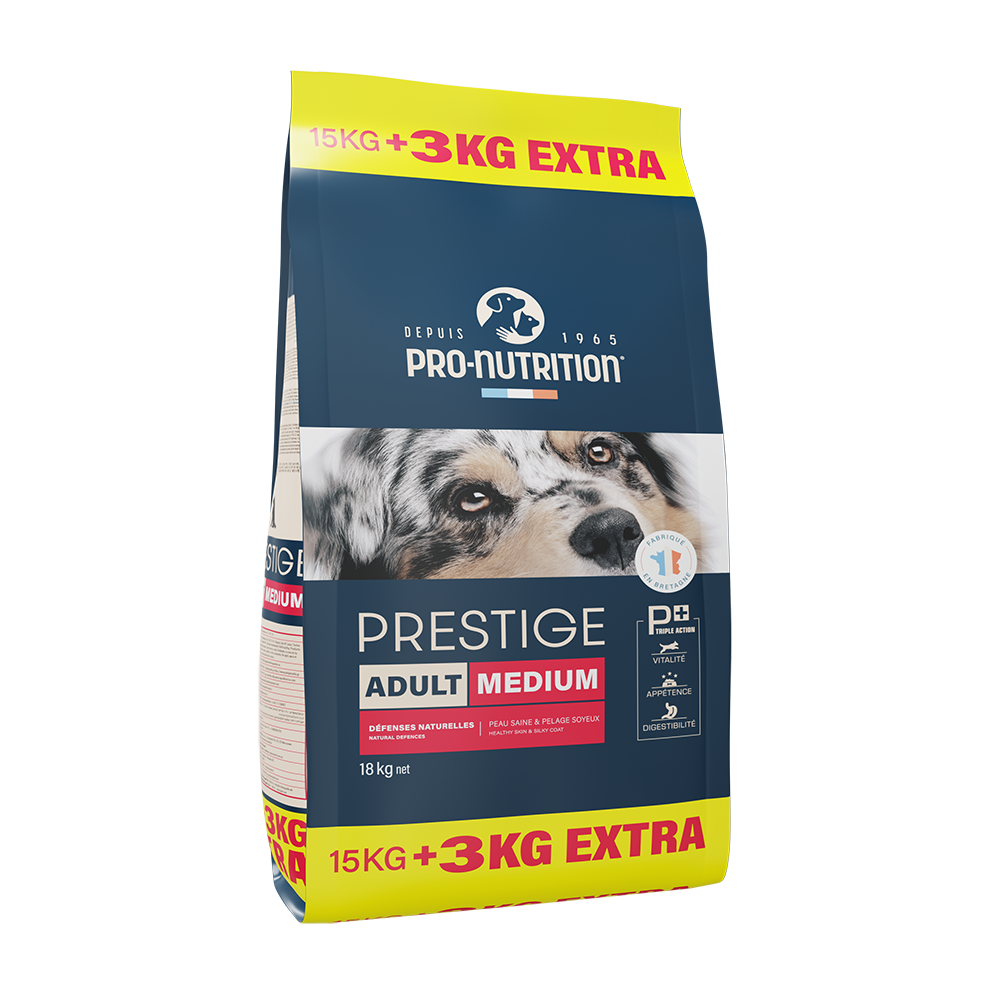 Recommended food for adult dogs A bag weighing 18 kilograms