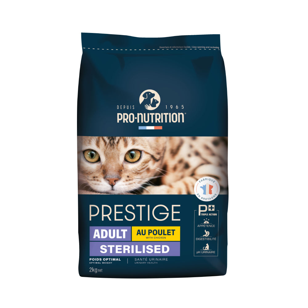 Food for sterilized adult cats with chicken 2 kilograms