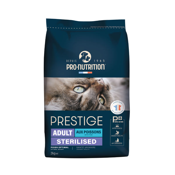 Food for sterilized adult cats with fish 2 kilograms