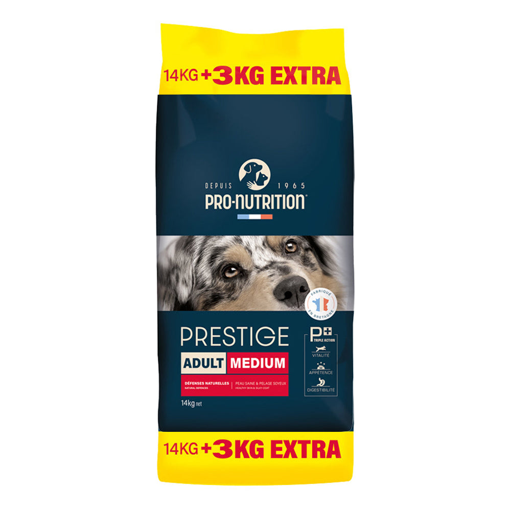 שקים במשקל 17 קילוגרם אוכל כלבים > אוכל לכלבים בוגרים Adult Medium Pro Nutrition