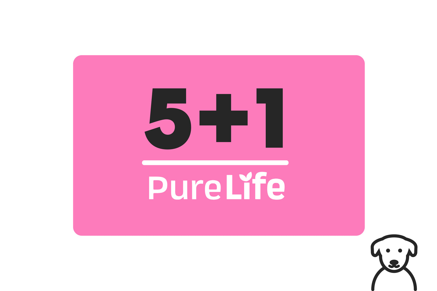 5 שקים וקבלו 1 במתנה אוכל כלבים > אוכל ללא דגנים Pure Life