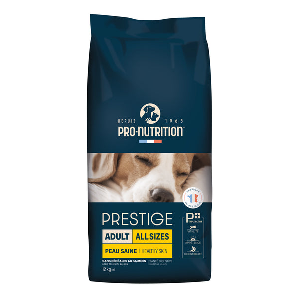 Dog food with salmon A bag weighing 12 kilograms