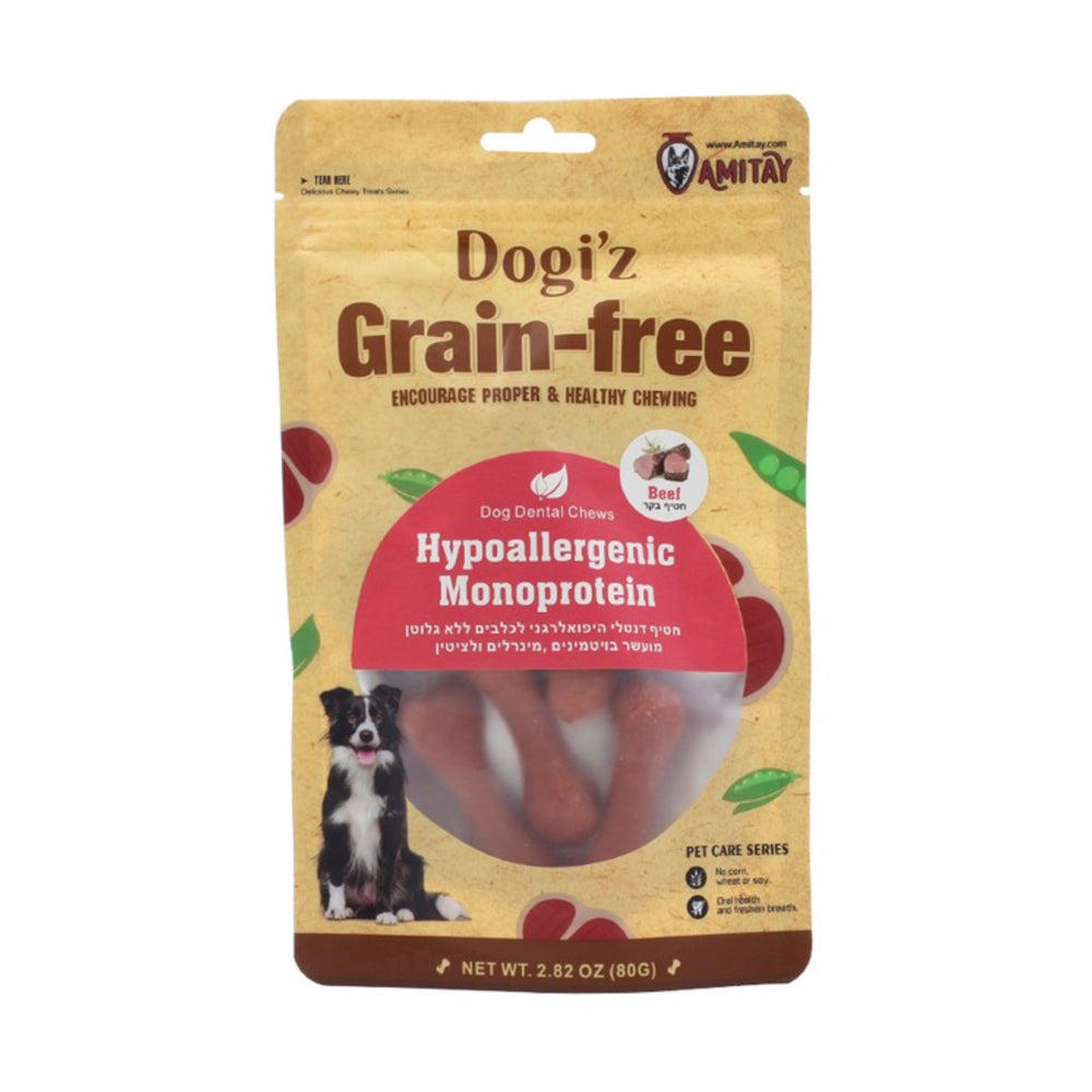 Gluten-free hypoallergenic dog snack Beef flavored