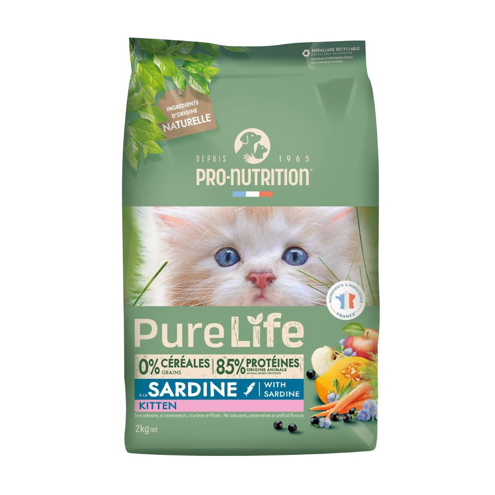 Grain-free kitten food from weaning age to one year old 2 kilograms