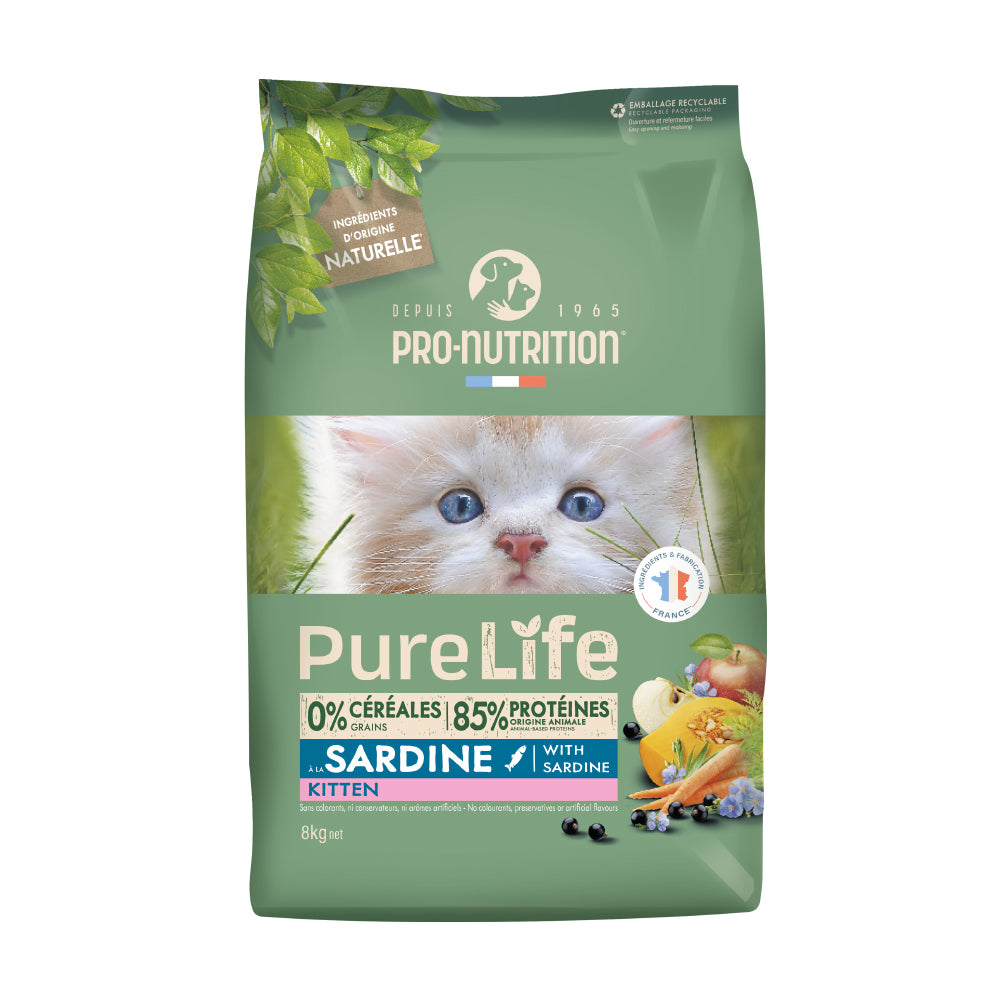 Grain-free kitten food from weaning age to one year old 8 kilograms