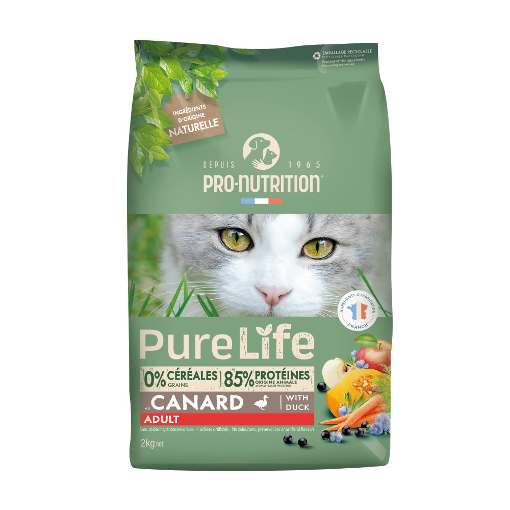 Grain-free cat food over one year of age with duck and turkey 2 kilograms