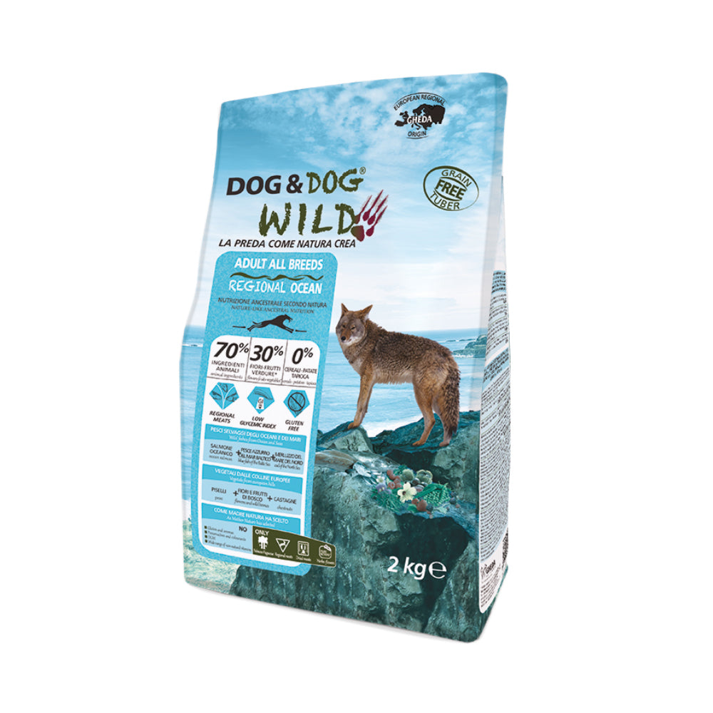 Dry food for adult dogs with fish Gluten free