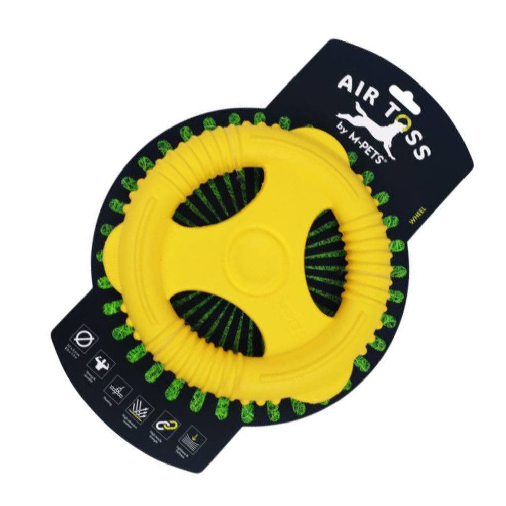 Floating shot wheel for dog | yellow