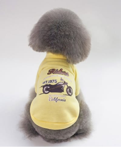 Clothing for dogs Motorcycle print