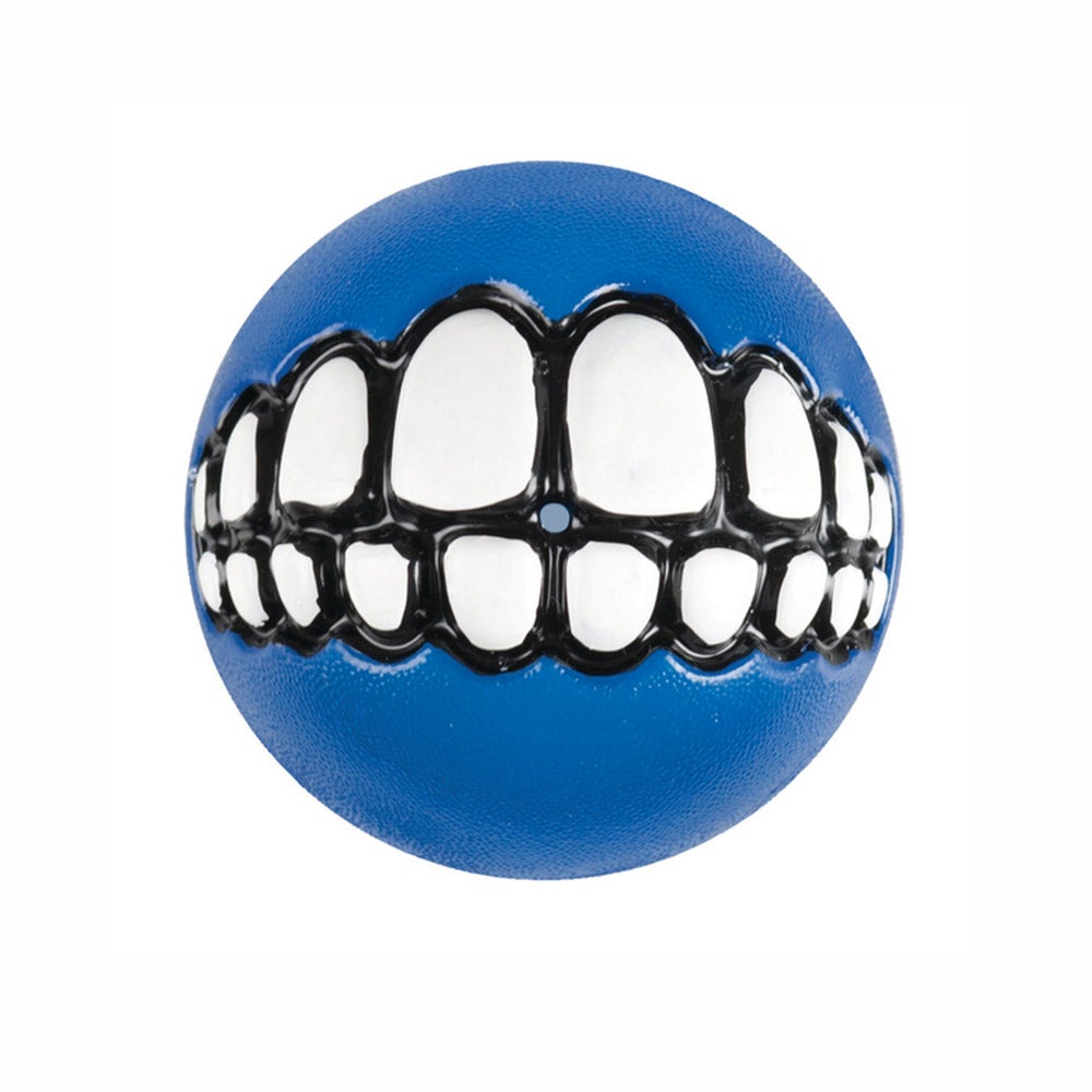 צעצוע לכלב כדור חייכן קטן כחול למשחק